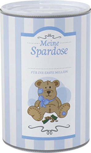 Michel Toys Blech Spardose mit Spruch 6x10,2 cm (für Jungs)