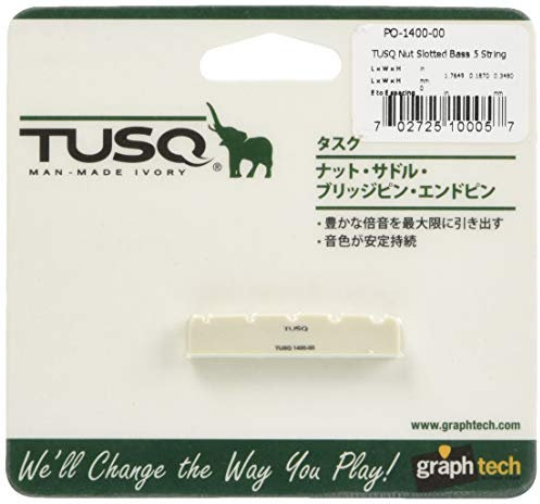 Graph Tech Tusq Nut PQ-1400-00 - 5-String Nut For Electric Bass - Pre-Slotted
