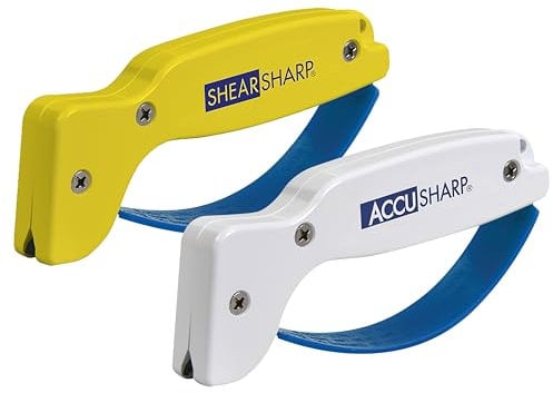 AccuSharp Knife Sharpener and ShearSharp Scissor Sharpener Combo Pack (012C), Knives and Tools Sharpening, Machetes, Kitchen Shears, Axes, Double Edge Blades, Sharpeners