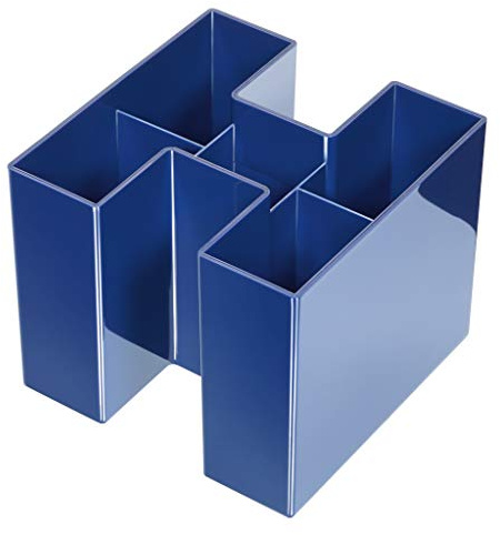 HAN 17455-14, BRAVO Desk Tidy. A real eye-catcher: trendy, glossy, expandable, distinctive and puristic, blue