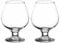 Set of 2 Large 390ml Stemmed Brandy Glasses
