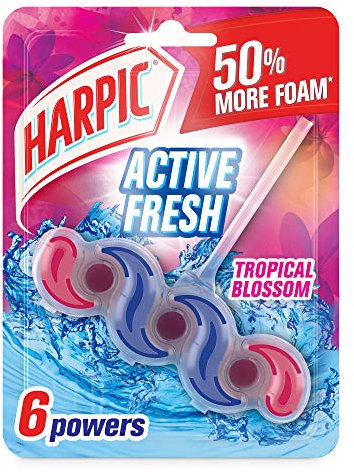 Harpic Toilet Rim Block Fresh Power 6 - Tropical Blossom