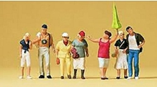 Preiser 10455 Tourists (6) with Guide Exclusive Figure Set