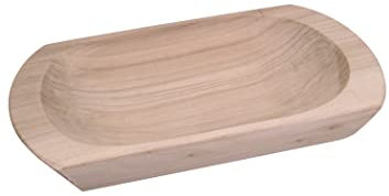 Battle-Merchant Mittelalterliche Holzmolle 30x20x6,5 cm - Schale aus Holz