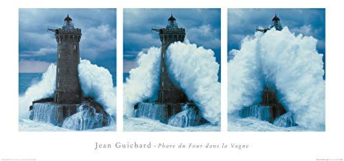 1art1 Jean Guichard Poster Leuchtturm Le Four, Bretagne Kunstdruck Bild 100x50 cm