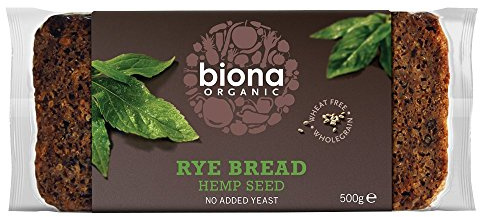 Biona Org Wholemeal Rye Hemp Bread 500g