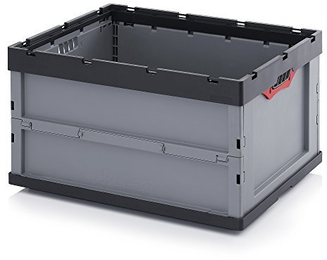 Auer Faltbox 80 x 60 x 44 cm, 5er-Set | Große Faltbare Transportbox, Stapelbar