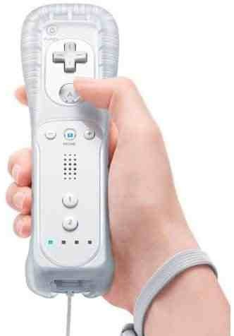 AMO - Telecomando bianco per Nintendo WII + cover in silicone gratuita