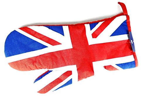 Oven Gauntlet - Union Jack, Single Oven Glove with Union Jack Print