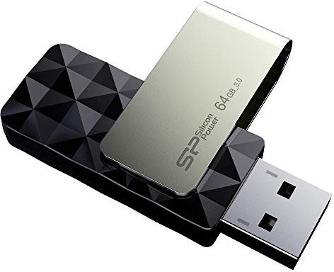 Silicon Power Blaze B30 Clé USB 3.0 pivotante 64 Go Noir (SP064GBUF3B30V1K)