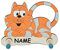 Garderobenhaken - Katze incl. Name - aus Holz - für Kinder mit 2 Haken - Kinderzimmer Garderobenleiste Garderobe Kleiderhaken/Kindergarderobe Wandhaken Wand..