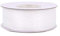 Organzaband 25mm x 25m Rolle - FARBAUSWAHL in 3/6/12/25/38mm - transparent, farbecht & waschbar - Schleifenband für Hochzeit - Geschenkband zum Verpacken Dekorieren Basteln - Ivory/Elfenbein 810