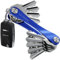 KeySmart - der kompakte Schüsselhalter und Anhänger-Organizer (bis zu 14 Schlüssel, Blau)