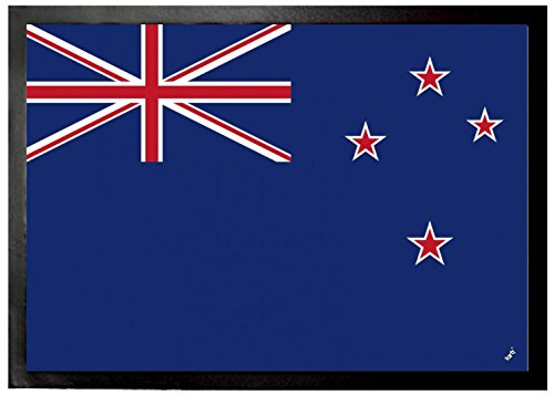 1art1 Neuseeland Flaggen Der Welt Fußmatte Dekomatte Innenbereich | Design Türmatte 70x50 cm
