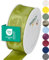 Halbach Seidenbänder Premium Geschenkband mit Drahtkante | Breite 40mm Länge 25m | Öko-Tex 100 zertifiziertes Schleifenband | Taftband Made in Germany, Farbe: grün