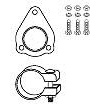 HJS 82 11 3228 Montagesatz Katalysator mit Schelle Kompatibel mit VW Golf 4 Schrägheck 1J1 4B0131089EX 6K0253060X 4B0254200HX