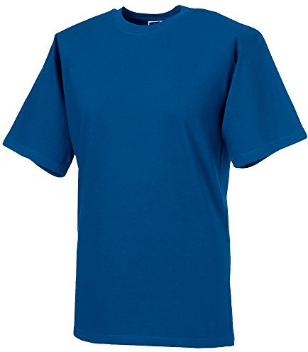 Russell Europe Mens Classic Heavyweight Ringspun Short Sleeve T-Shirt (L) (Bright Royal)