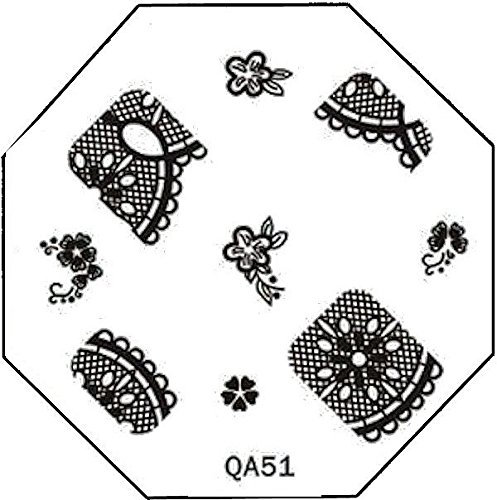 STAMPING-SCHABLONE # QA-51 °°Spitze, Lace-Design°°