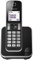 Panasonic KX-TGD320JTB Telefono Cordless DECT con Segreteria Telefonica, Schermo LCD Monocromatico Bianco, Schermo e Tasti Retroilluminati, Suoneria Polifonica, Blocco chiamate Indesiderate, Nero