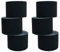 wawaki 6 Rollen Kinesiologie-Tape 5 m x 5,0 cm 12 Farben, Farbe:schwarz