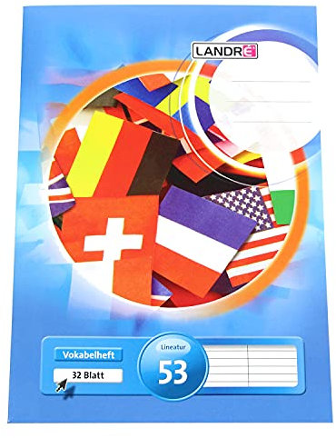 LANDRÉ 100050442 LANDR Notenheft DIN A4 mit Hilfslinien