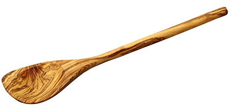 Naturally Med Corner Spoon, Olive Wood, Brown, 30 cm