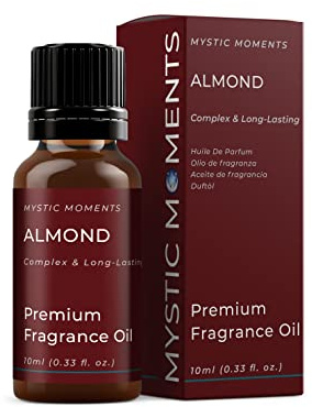 Mystic Moments | Almond Fragrance Oil | 10ml | Almond notes create a sweet nutty marzipan scent for candles, soaps, wax melts and diffusers.