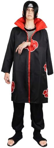 CoolChange Akatsuki Mantel | Itachi Umhang für Cosplay Kostüm | Größe: XXL