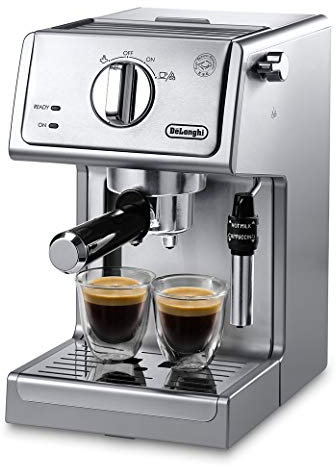 De'Longhi Bar Pump - Máquina de café espresso y capuchino, 15 pulgadas, acero inoxidable