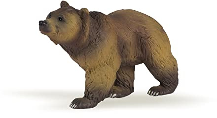 Realistische Pyrenäenbär-Figur, Wildtiere-Kollektion, ab 3 Jahren | Lernspiel über europäische Waldtiere | 11 x 4 x 6 cm | handbemalt | originelle Geschenkidee für Mädchen und Jungen heute