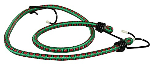 NOOR Planenspanner - Expander mit je 3 Haken - Grün/Rot 80 cm (4er Set) | Elastisches Gummiseil für Gewebeplanen, Sichtschutzblenden und Schutzhüllen - im Garten, am Haus, Auto und Fahrrad