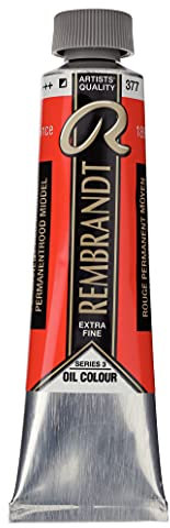 Rembrandt Oil Colour Tube 40 ml Rouge permanent moyen 377 (01053772)