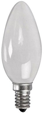 10 X 25 Watt SES (E14) Small Edison Screw Cap Opal Pearl Candle Lamps Light Bulbs