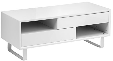 Premier Housewares High Gloss Coffee Table, White