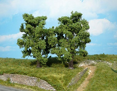 Heki 1978 Obstbäume, 4 Stück, Höhe 14 cm, Mehrfarbig