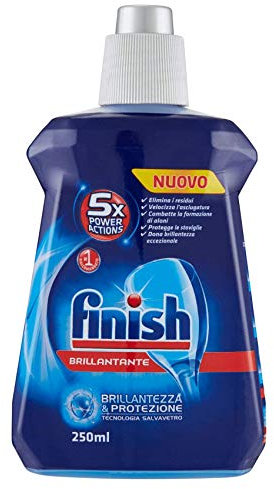 16 pezzi Brillantante per lavastoviglie Finish Brillante e Asciutto