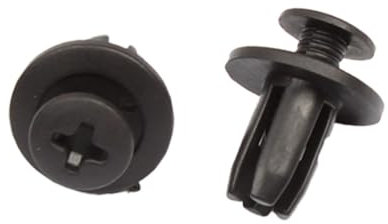 sourcing map 100 Stücke Türverkleidung Klammern Stoßstangen Befestigung Clip Kunststoffnieten 6mm