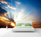 Vlies XXL-Poster Tapete Fototapete Natur Sonne im Himmel Material Vlies ohne Kleber, Größe 300 x 220 cm 3-tlg