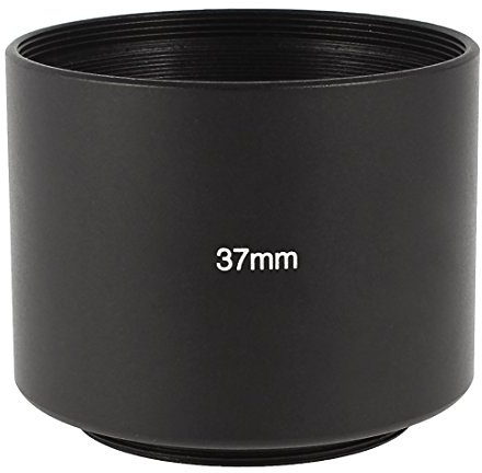 sourcing map Lens Hood 37mm, Threaded, Anti-Reflective, 1pc | 37mm threaded lens shade hood, anti-reflective, for digital camera lens protection/glare reduction