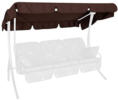 Angerer Sonnendach für Hollywoodschaukel, Polyacryl, braun, 210x145x1 cm, 808/10