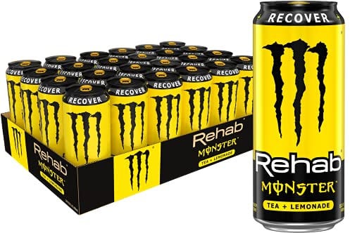 Monster Rehab Lemonade (USA Import/Version) 15.5 oz. (458 mL) - 24 Pack