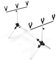 Lineaeffe Rod Pod Carpfishing Rod Pod Set Classic 85 x 40 x 115 cm