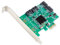 Syba SI-PEX40064 SATA III 4 Port PCI-e x1 Controller Card with Low Profile Brackets Green