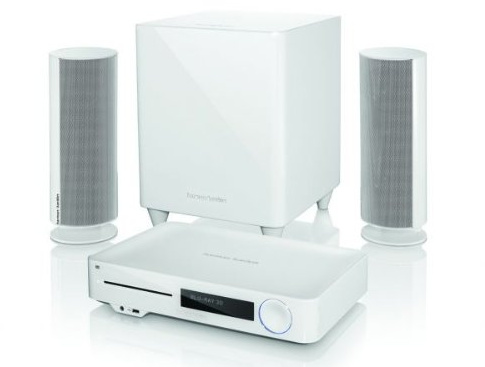 Harman Kardon BDS 477 Home Cinema con Lettore Blu-Ray, 2.1, Bianco