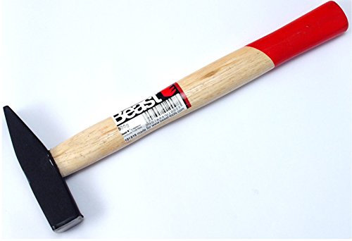 Schlosserhammer Schlosser Hammer mit Stiel aus Holz, 300 g