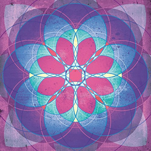 1art1 Mandalas Poster Spirituelle Reise, Weisheit, Innerer Frieden Und Zauber Bilder Leinwand-Bild Auf Keilrahmen | XXL-Wandbild Poster Kunstdruck Als Leinwandbild 70x70 cm