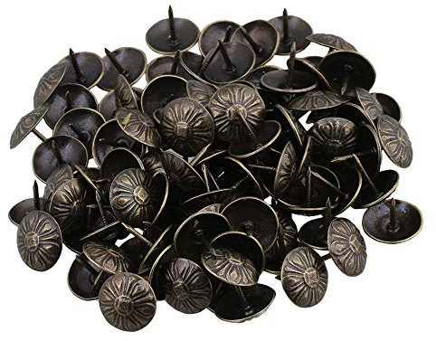 BQLZR Vintage Bronze renaissance Eisen Polsternägel Ziernägel 16x15mm Packung von 100