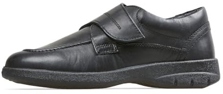 Padders Solar Dual Fitting Lightweight Men's Leather Shoes - Extremely Comfortable Professional Design Smart Shoes Perfect for Work and Events Black