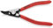 KNIPEX Pince Circlips DIN 5254 A et DIN 5254 B - Arbre: 3-10mm - Pointes: 0,9mm, Coudées à 45° -Longueur : 130 mm - Robuste, Forgée; Pointes Solides Antidérapantes - 46 31 A02