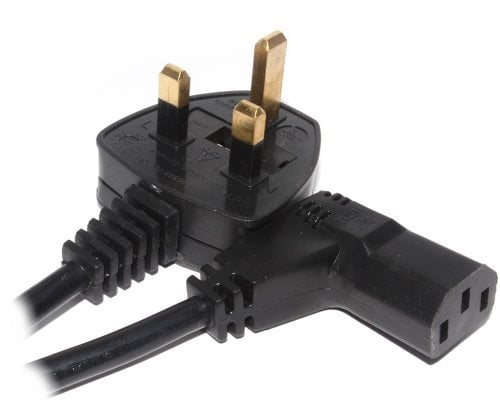 kenable Power Cord UK Plug to Right Angle IEC C13 Cable kettle lead 10m [10 metres]